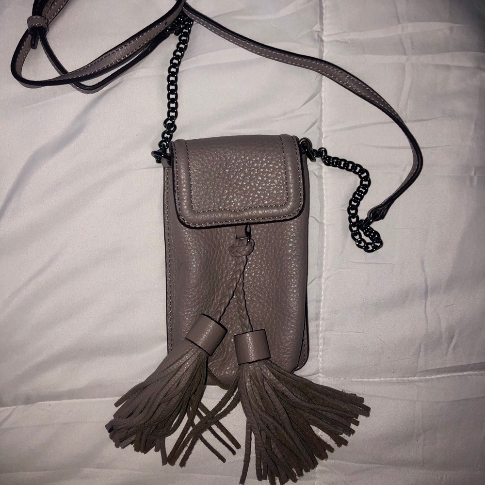 Gray Rebecca Minkoff Crossbody Phone Purse!